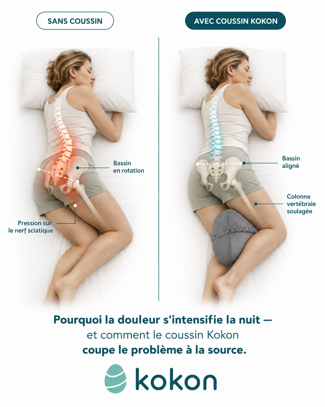 Coussin genoux Kokon